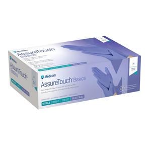 AssureTouch Basics Nitrile Exam Gloves X-Small Blue Non-Sterile