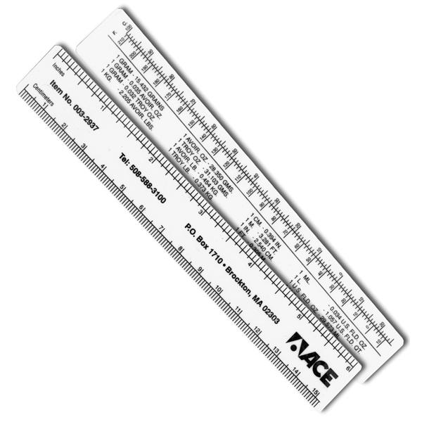 Ruler 6" Plastic Non-Sterile Disposable 10/Pk