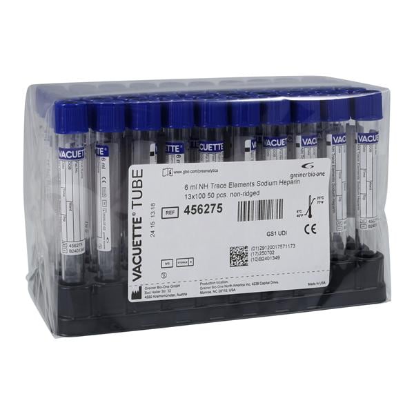 Vacuette Venous Blood Collection Tube Royal Blue 6mL 1200/Ca