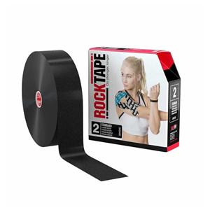 RockTape Kinesiology Tape 97% Cotton/3% Nylon 2"x105' Black Ea