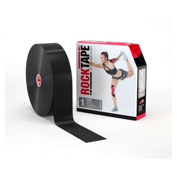 RockTape Kinesiology Tape 97% Cotton/3% Nylon 2"x105' Black Ea