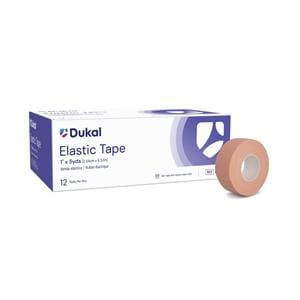 Elastic Tape Elastic 1"x5yd Tan Non-Sterile 144/Ca