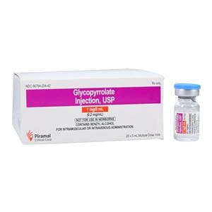 Glycopyrrolate Injection 0.2mg/mL MDV 5mL 25/Pk