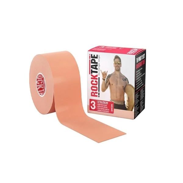 RockTape Kinesiology Tape 97% Cotton/3% Nylon 2"x16.4' Beige Ea