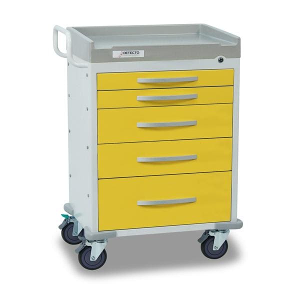 Detecto Cart Cart New 5 Drawer Keyed Central Lock