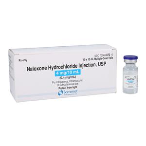 Naloxone HCl Injection 0.4mg/mL MDV 10mL 10/Pk