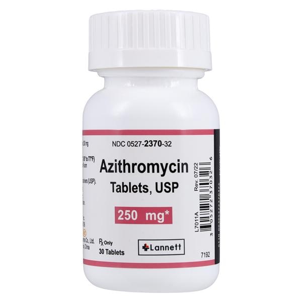 Azithromycin Tablets 250mg Bottle 30/Bottle Each