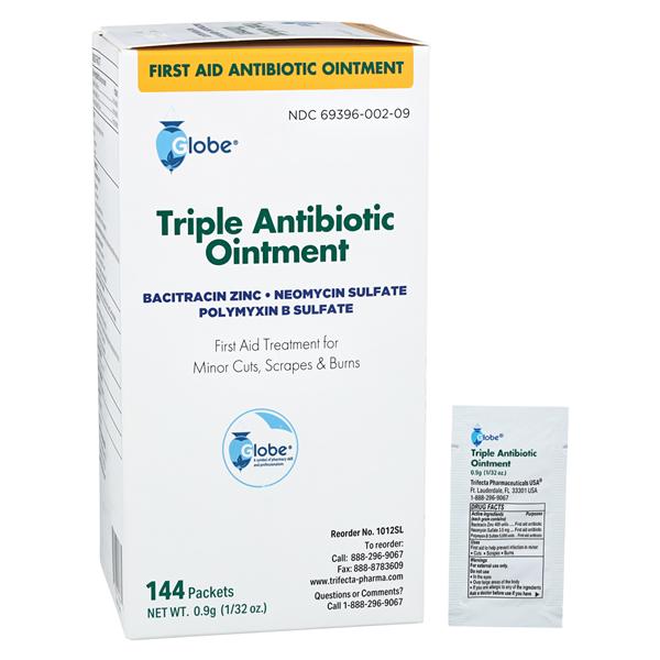 Triple Antibiotic Ointment 0.9gm Foil Pack 144/Bx