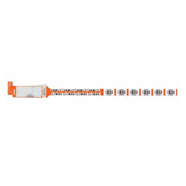 Securline Blood Wristband Poly Orange Adult 150/Bx