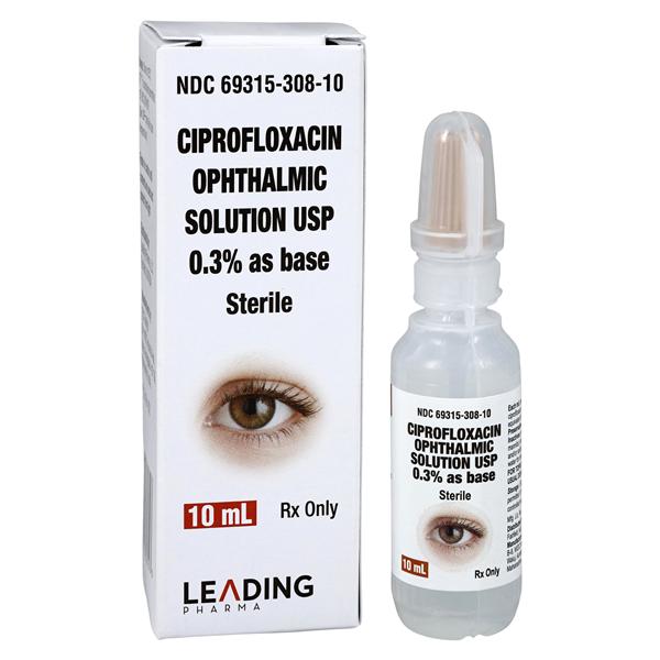 Ciprofloxacin HCl Ophthalmic Solution 0.3% Bottle 10mL Each