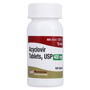 Acyclovir Tablets 400mg Bottle 100/Bt