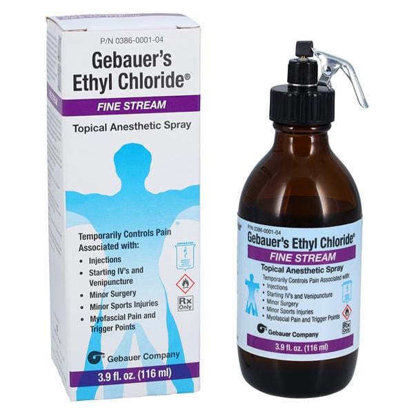 Ethyl Chloride Topical Spray Bottle 3.9oz 4/Package