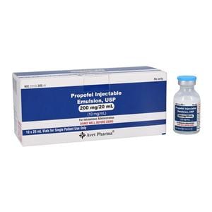 Propofol Injection 10mg/mL SDV 20mL 10/Package