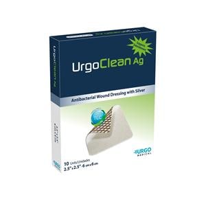 UrgoClean AG Silver Sulfate Wound Dressing 2-1/2x2-1/2" Sterile LF