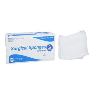 100% Cotton Gauze Sponge 4x4" 12 Ply Non-Sterile Square LF