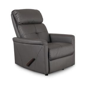 Hamilton Collection Rocking Recliner Antimicrobial Vinyl 330 Cap Man Stl Gry Ea