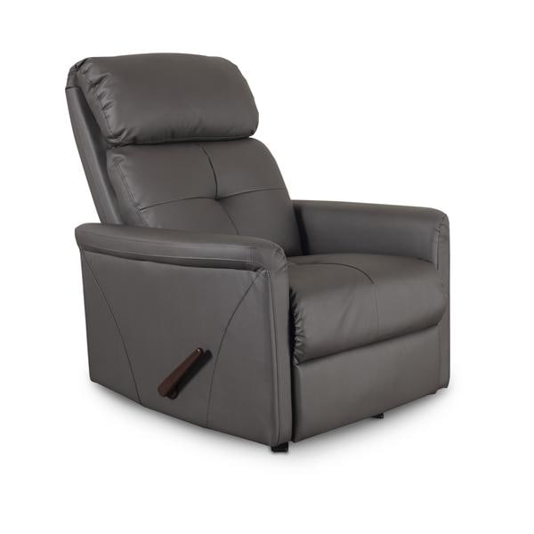 Hamilton Collection Rocking Recliner Antimicrobial Vinyl 330 Cap Man Stl Gry Ea