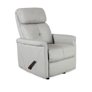 Hamilton Collection Rocking Recliner Antimicrobial Vinyl 330 Cap Man Gry Ea