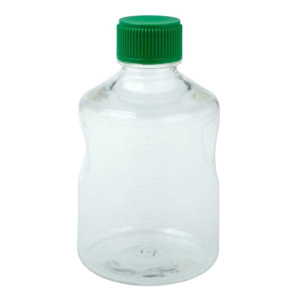 Solution Bottle Polystyrene/ HDPE Clear/Green 1000mL 24/Ca