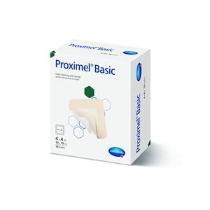 Proximel Basic Foam Border Dressing 4x4" Sterile Square Adhesive White/Tan