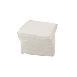 Patient Bib 2-Ply Poly 13.5x18" White Disposable 500/Ca