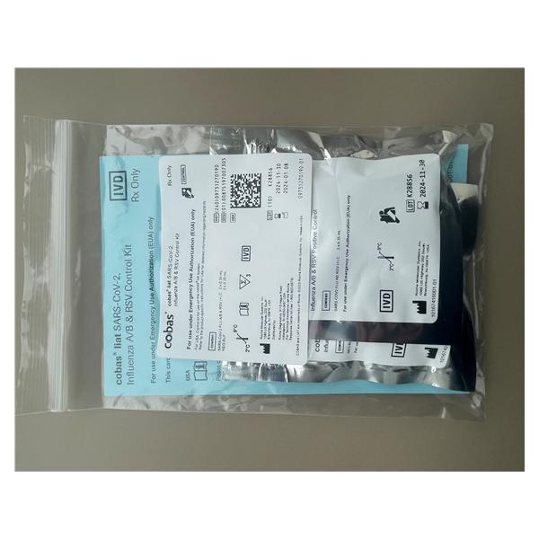 Cobas SARS-CoV-2/Influenza A & B/RSV Test +/- Quality Control Kit 6/Kit