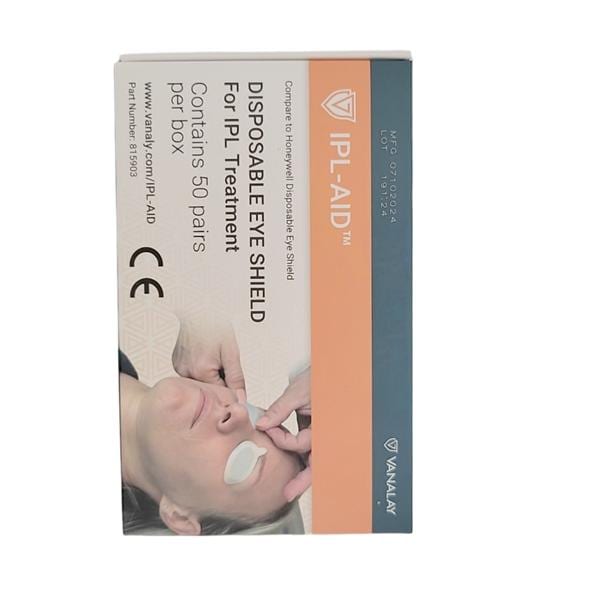 Eye Shield Vanalay White 50 / Box 50/Bx