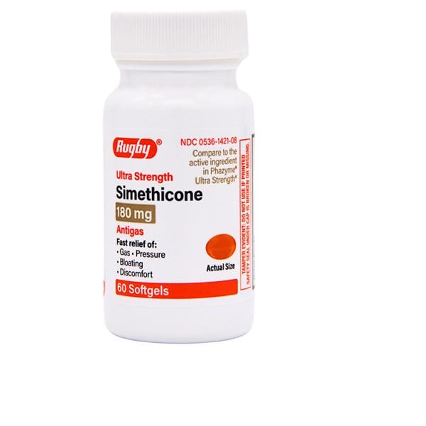 Simethicone Softgel 180mg Bottle 60/Bt