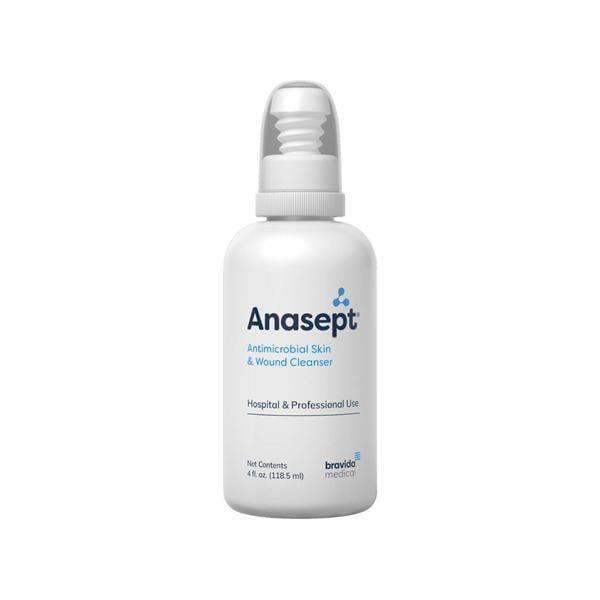 Anasept Antimicrobial Skin & Wound Cleanser 0.057% NaOCl/Sod Cl/Wtr NS 4oz Clr