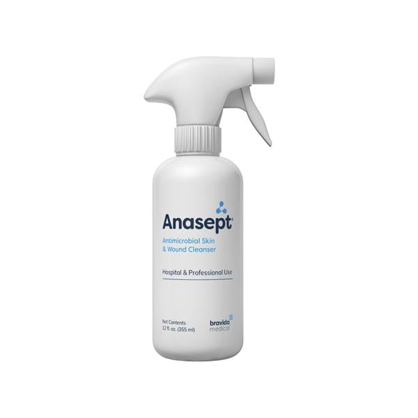 Anasept Antimicrobial Skin & Wound Cleanser 0.057% NaOCl/Sod Cl/Wtr 12oz