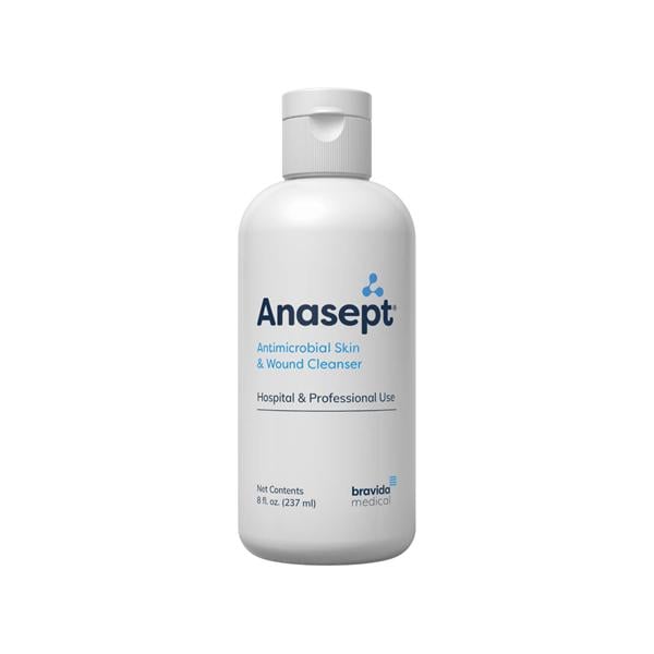 Anasept Antimicrobial Skin & Wound Cleaner 0.057% NaOCl/Sod Cl/Wtr NS 8oz