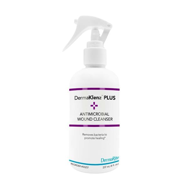 DermaKlenz PLUS Spray Wound Cleanser Hypochlorous Acid 8oz Clear