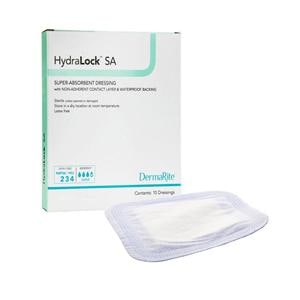 HydraLock SA Polymer Superabsorbent Dressing 3x3" Sterile Square Adhesive NAdh