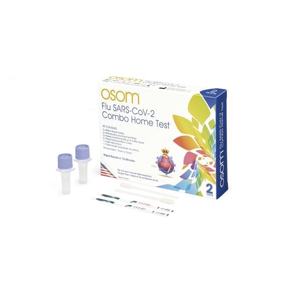 OSOM Sars-CoV-2/Flu Combo Test OTC/Non-Prescription 2/Pk, 90 PK/CA