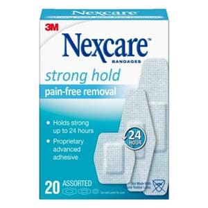 Nexcare Sensitive Skin Bandage Fabric Assorted Sizes White 24Bx/Ca