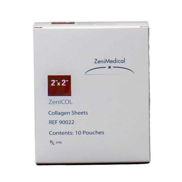 ZeniCOL Collagen Wound Dressing 2x2" Sterile Square Non-Adherent Hi Abs