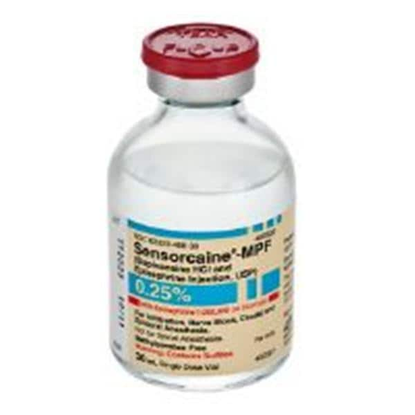 Sensorcaine MPF w/Epinephrine Injection 0.25% 1:200,000 PF SDV 30mL 25/Package