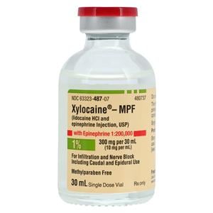 Xylocaine MPF w/Epinephrine Injection 1% 1:200,000 PF SDV 30mL 25/Package