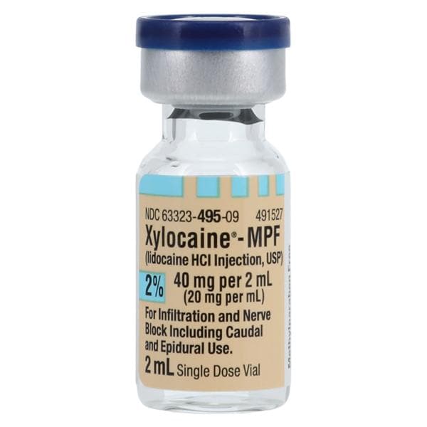 Xylocaine MPF Injection 2% Preservative Free SDV 2mL 25/Package