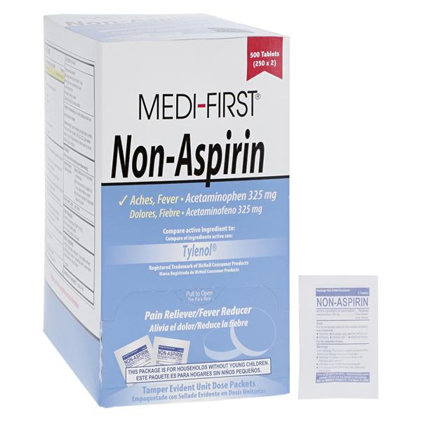 Medi-First Non-Aspirin Tablets 325mg 500/Bx