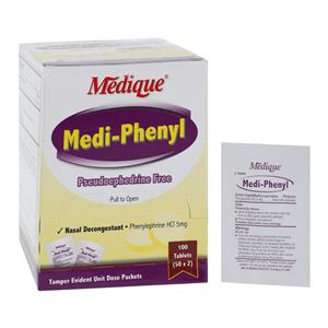 Medi-Phenyl Sinus Decongestant Tablets 5mg Unit Dose Packet 50x2/Bx