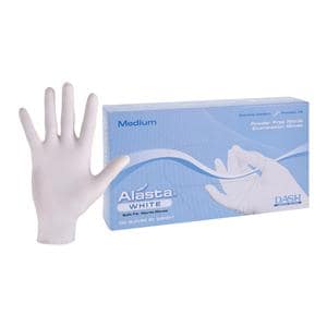 Alasta White Nitrile Exam Gloves Medium White Non-Sterile, 10 BX/CA