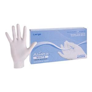 Alasta White Nitrile Exam Gloves Large White Non-Sterile, 10 BX/CA