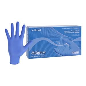 Alasta Soft Fit Nitrile Exam Gloves X-Small Blue Non-Sterile