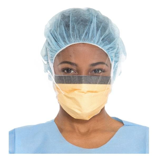 FluidShield Procedure Combination Mask / Shield ASTM Level 3 Anti-Fog Orng 25/Bx