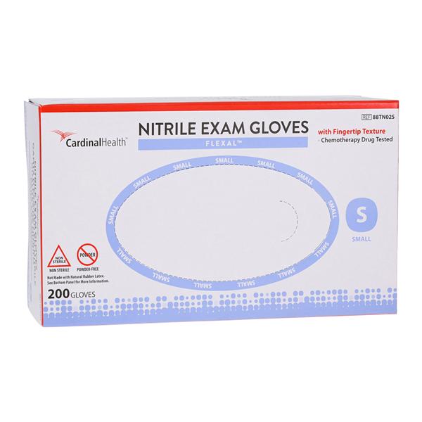 Flexal Nitrile Exam Gloves Small Cornflower Blue Non-Sterile