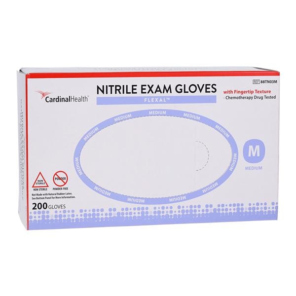 Flexal Nitrile Exam Gloves Medium Cornflower Blue Non-Sterile