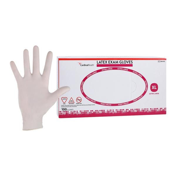 Positive Touch Latex Exam Gloves X-Large White Non-Sterile