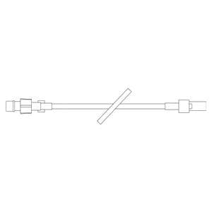 IV Extension Set 14" Preattached INTERLINK Injection Site M LL Adptr/Clr 48/Ca