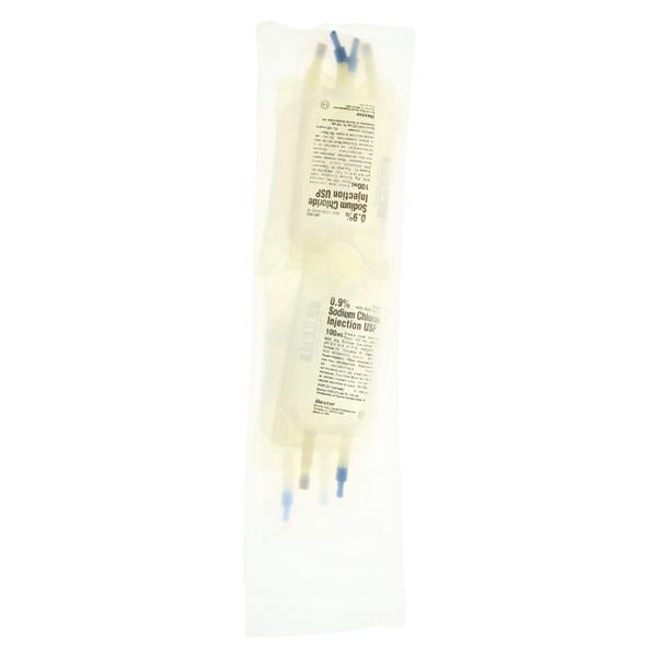 IV Injection Solution Sodium Chloride 0.9% 100mL Viaflex Plastic Container 4/Pk